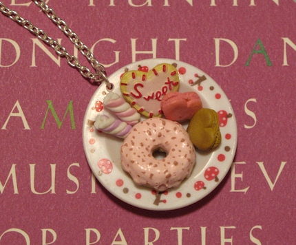 Sweet Tooth Plate Necklace / Pendant