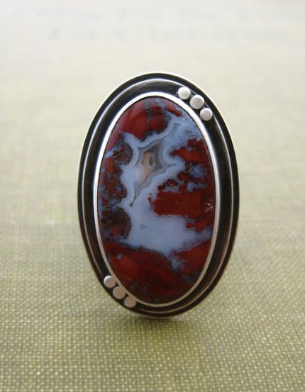 Huckleberry Ring in Carmine-Size 7.5