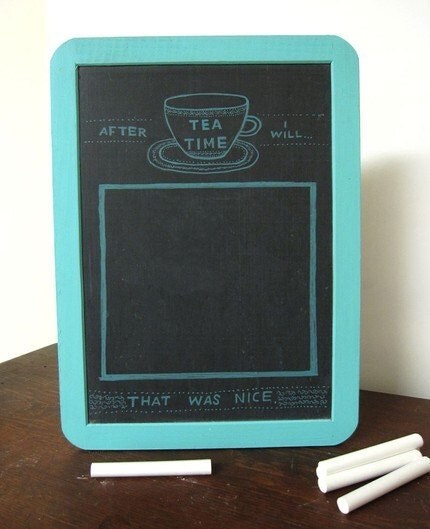 Mini Goals Chalkboard - After Tea Time - Light Blue
