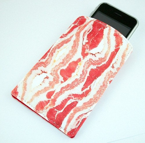 Funny Bacon Gadget Case - iPhone iTouch Eris Hero Zune HD and more
