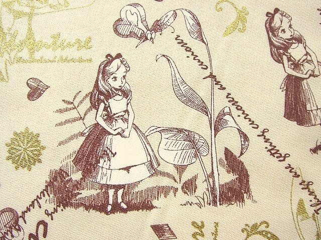 Cute Japanese Fabric Alice in Wonderland (F84)