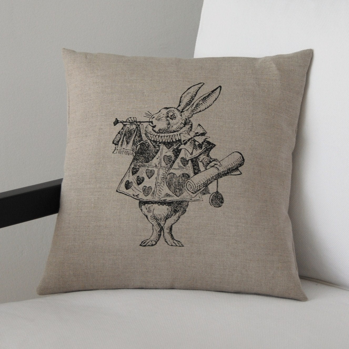 The White Rabbit Pillow Cover