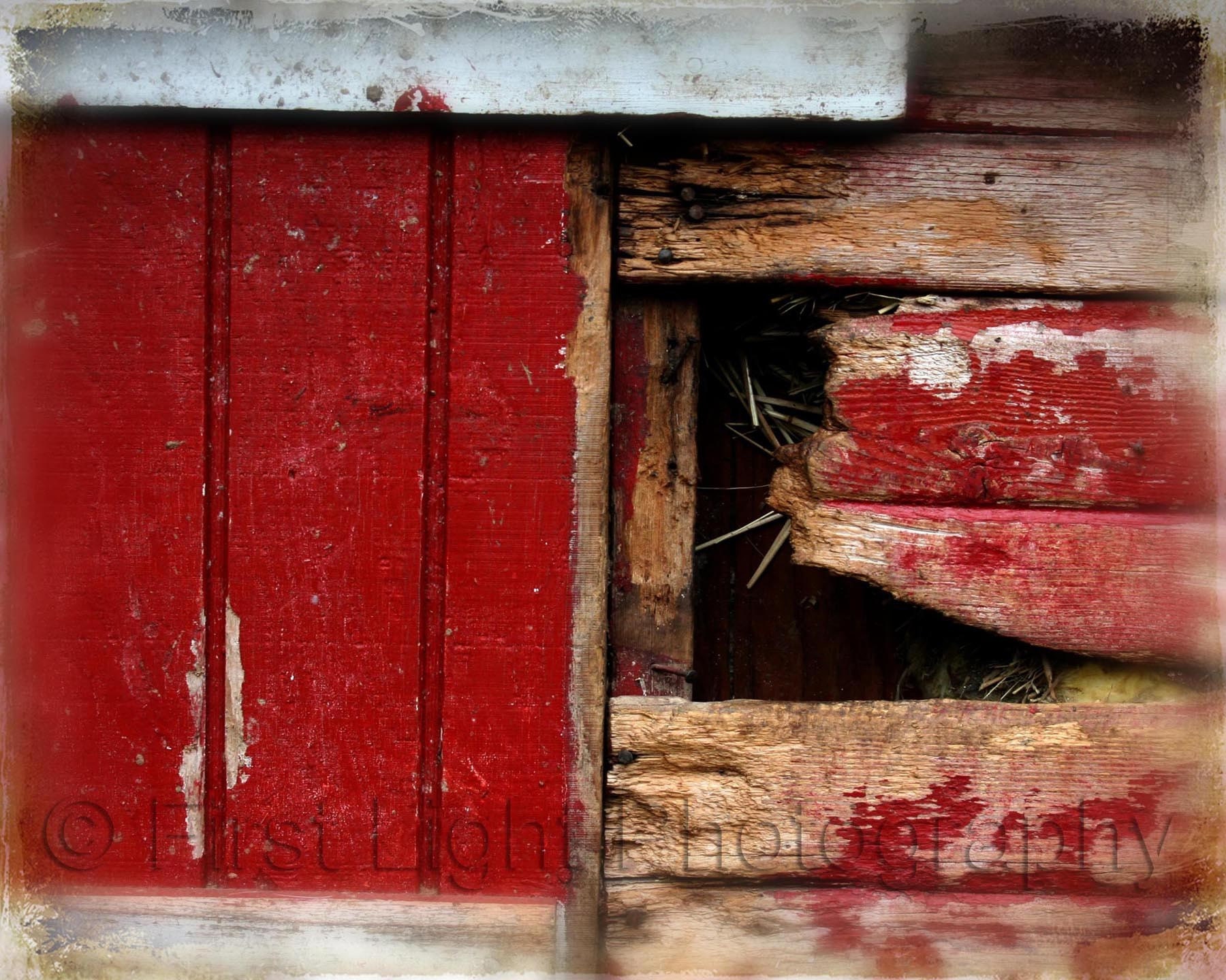 Weathered 
Red Barn