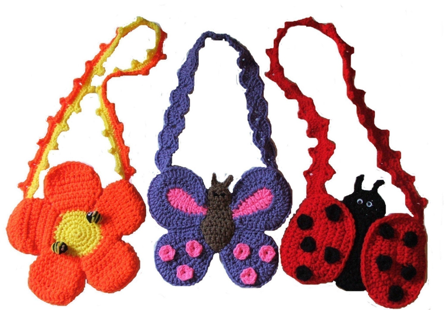 Crochet Village Spring Fever Purses New Pattern FREE SHIPPING