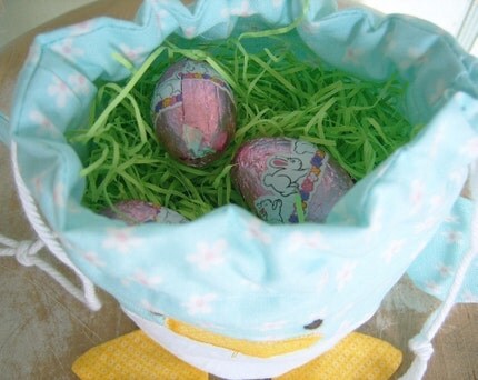 PDF - Easter Chick Drawstring Treat Bag
