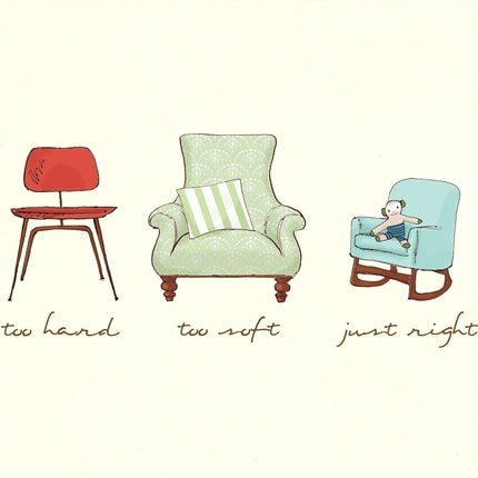 The three 
bears revisited--boy chairs