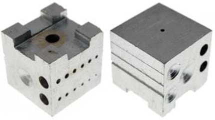 Dapping block, shaping block, bench block - steel - small - great for stamping, bending, pronging, shaping metal