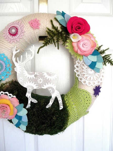 Chalet - Handmade Yarn Wreath