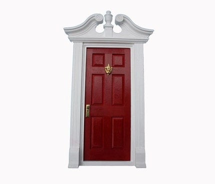 Classic Red Door for the Wee Folk