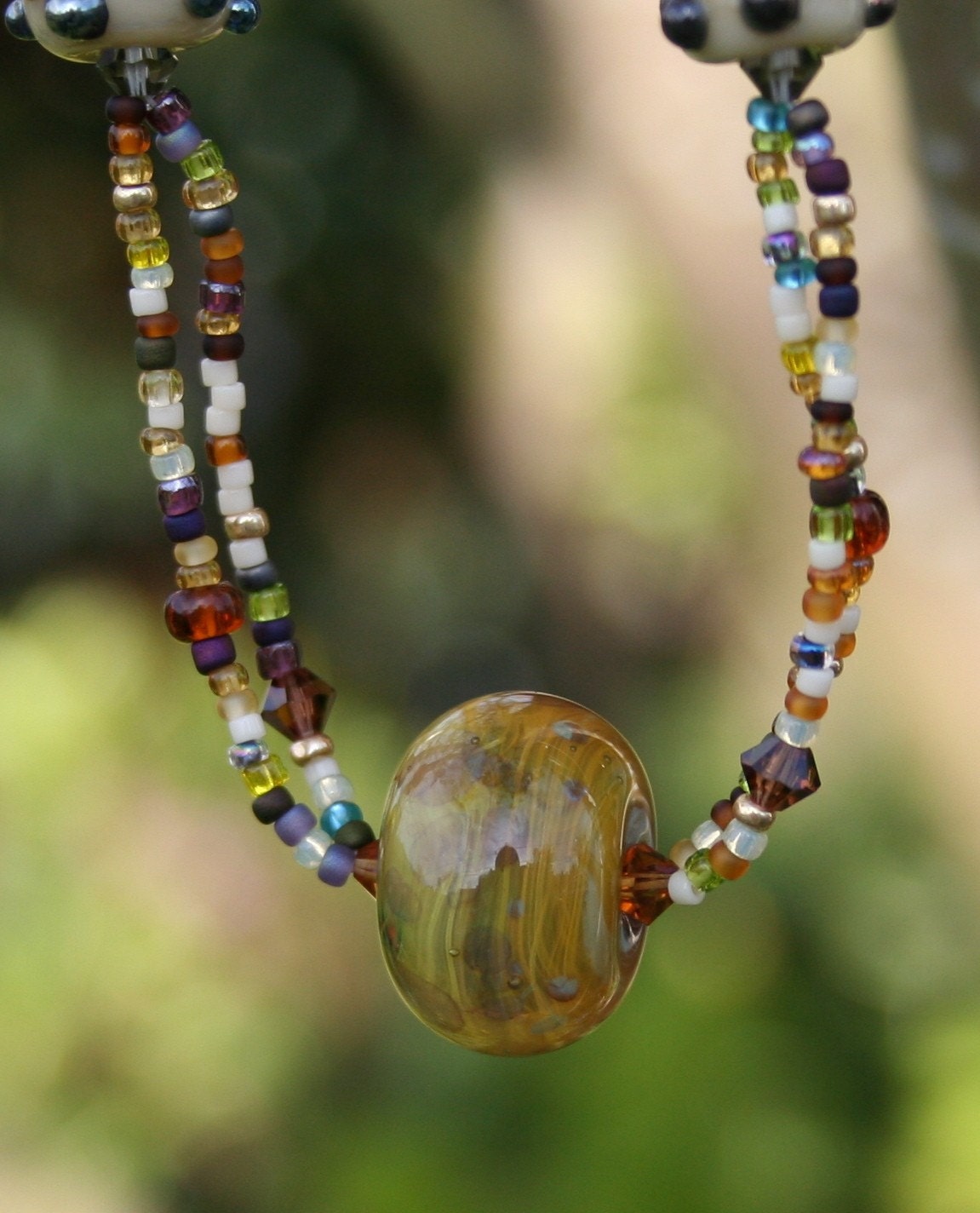 Planetary Lampwork Necklace