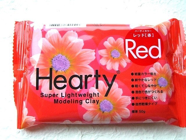 HEARTY Super Lightweight Modeling Resin Clay Color Pigment RED