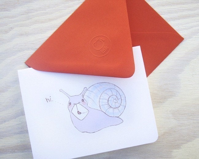 snail mail note card