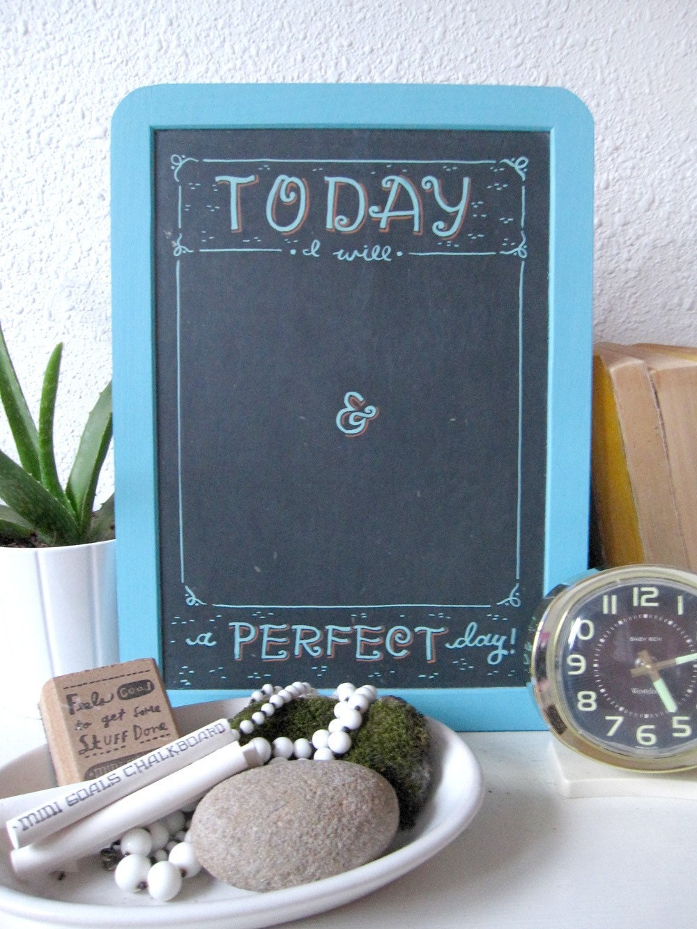 Mini Goals Chalkboards - A Perfect Day - Clear Sky/Spicey