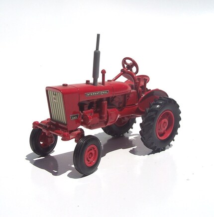 Vintage Red International Metal Farm Tractor