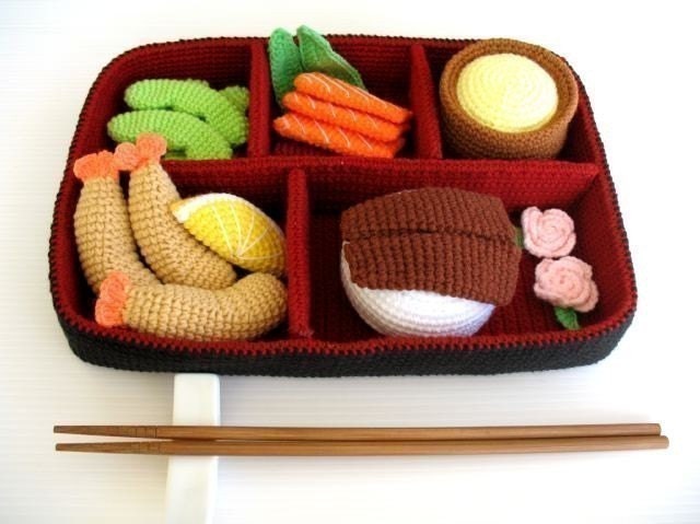 Crochet Pattern - BENTO - Toys / Playfood - PDF