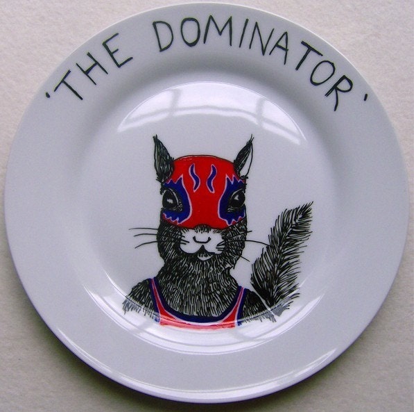Side Plate - Hand Painted - THE DOMINATOR