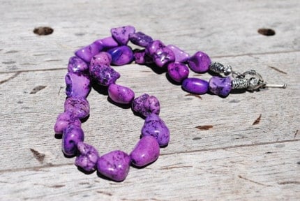 The Dakota Purple Chunky Necklace