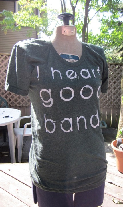 I Heart Good Bands - Men's and Women's T-shirts