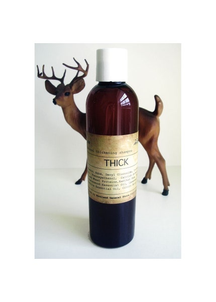 THICK - natural thickening shampoo with palo santo and marula oil - vegan, paraben and sulfate free