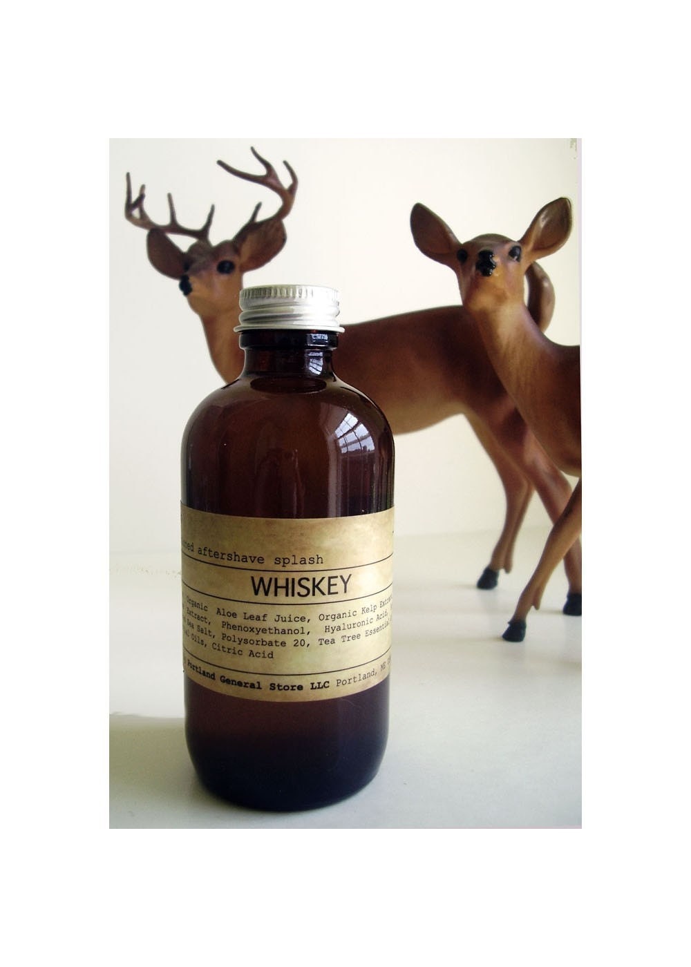 WHISKEY natural aftershave splash  with sea minerals - vegan