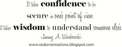 It Takes Confidence
