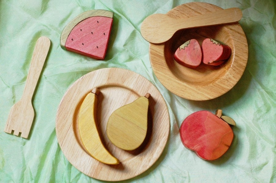Wooden Fruit set - play food
