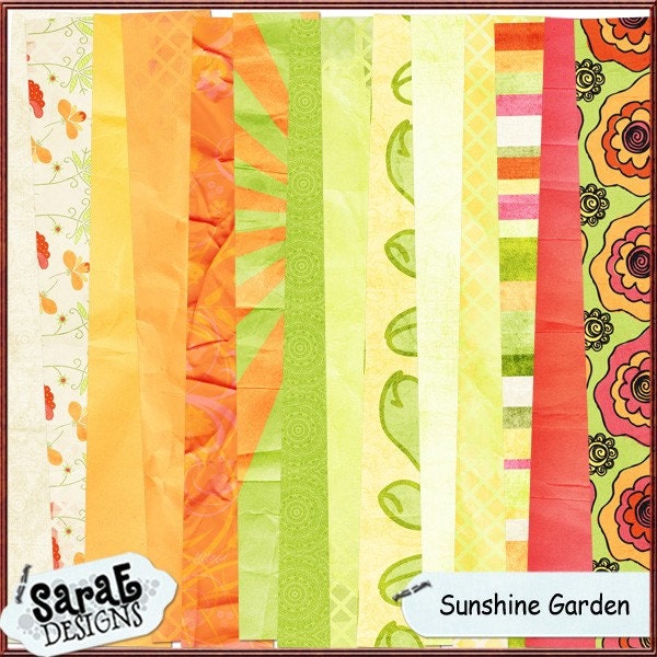 Sunshine 
Garden - Digital Paper Pack