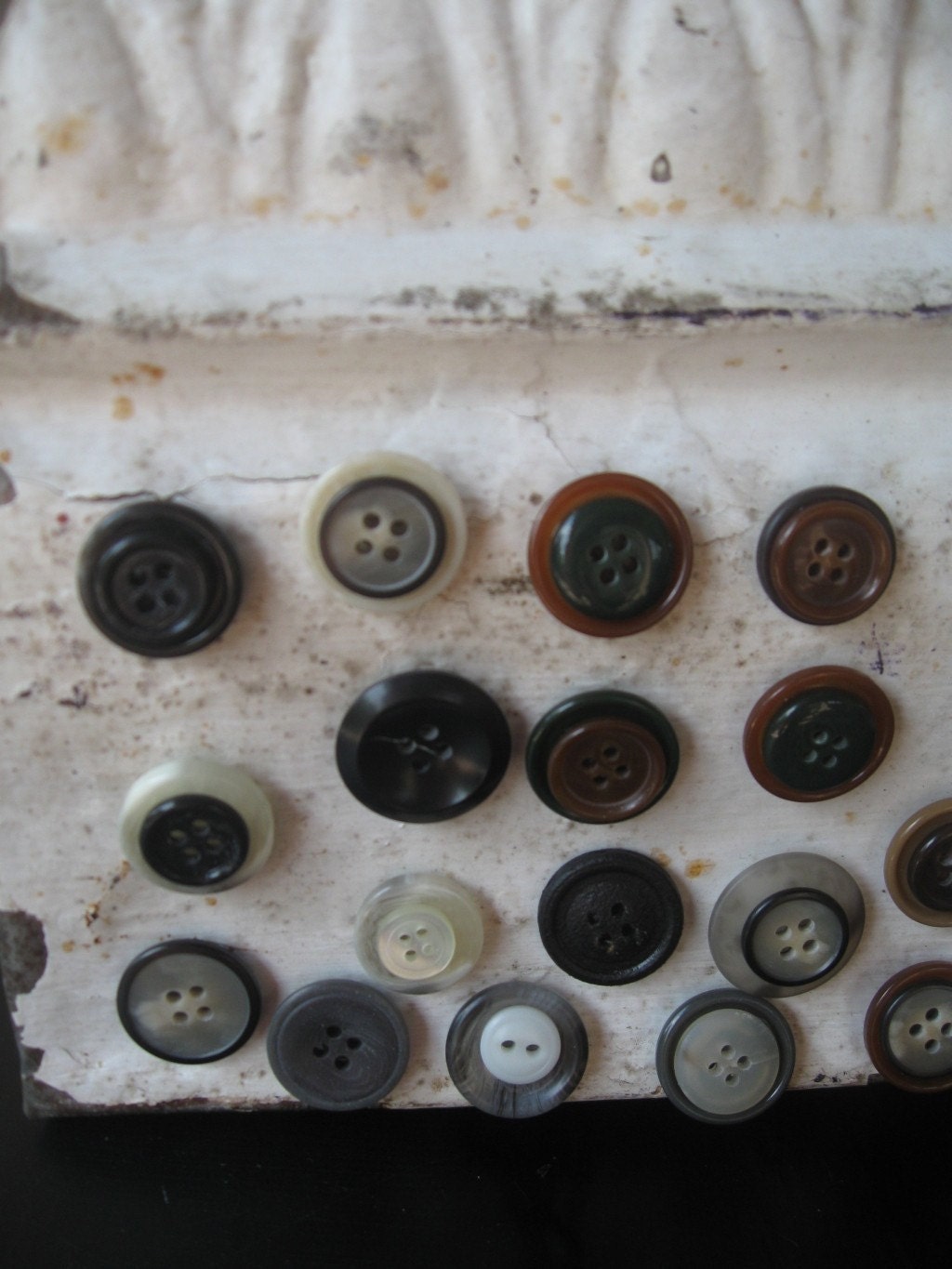 Custom Vintage Button Magnet Set for Magnetic Memo Board or Fridge 10pc Set