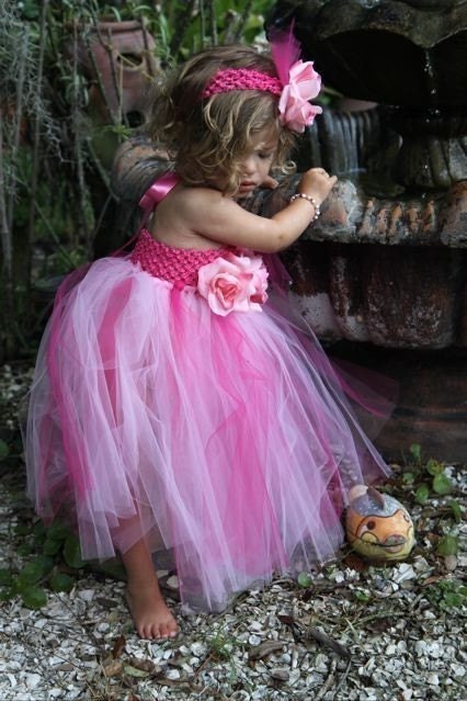 Little Beauty Rose Tutu dress and Headband SET
