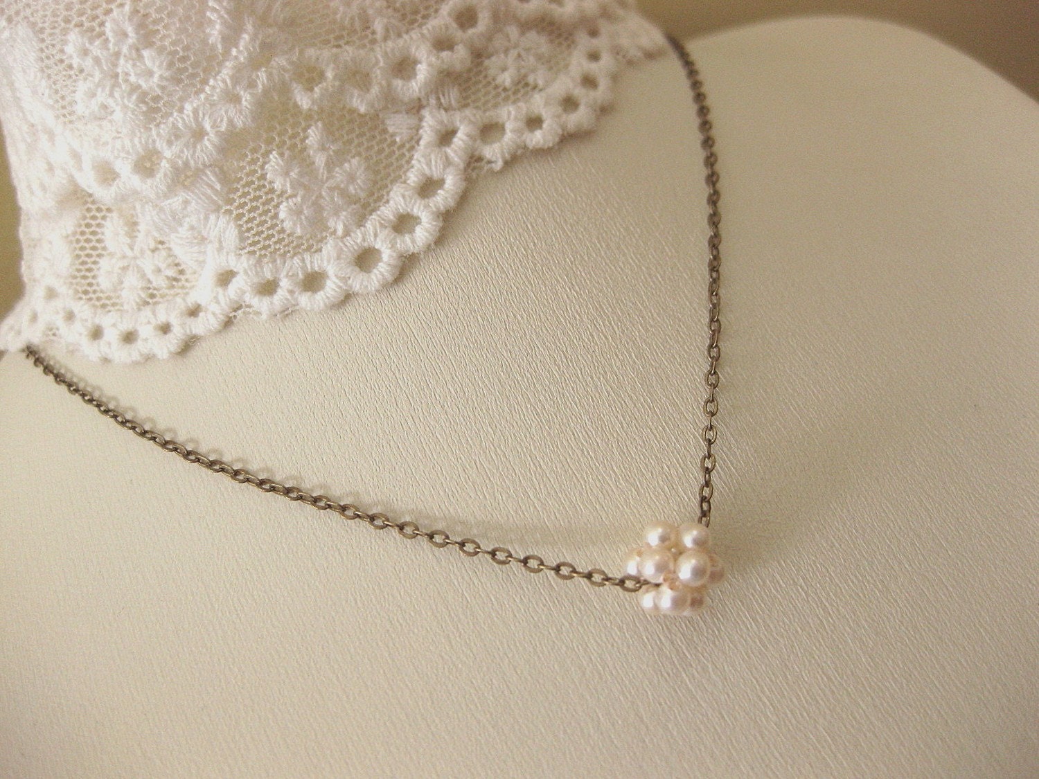 Tiny bubbles. Sweet necklace. Simple. Classic. Choose your color.