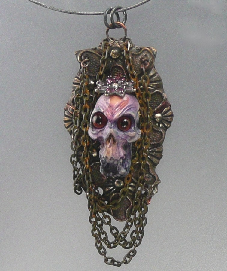Simian Skull Necklace