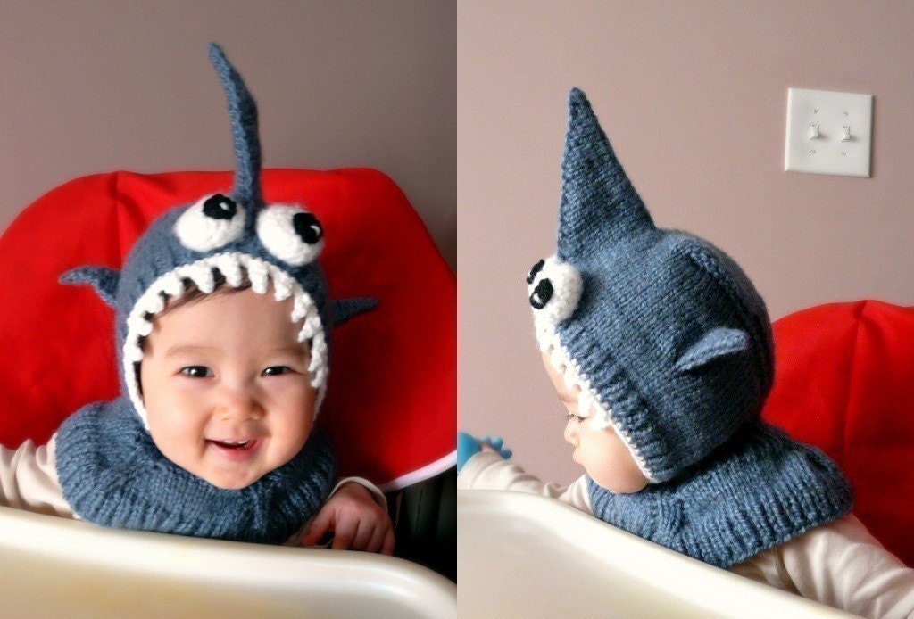 Shark Coverall Hat 9-18 months