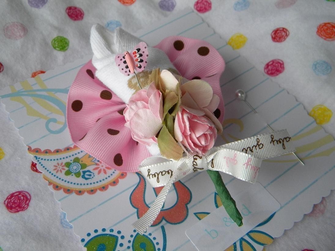 Baby Bootie Corsages