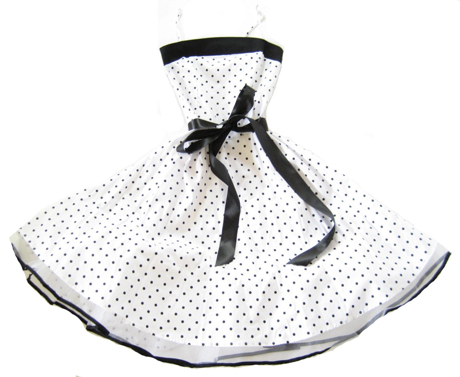 Black  White Maxi Dress on Etsy Starletsharlots Black White Rockabilly Petticoat Dress Retro 50 S