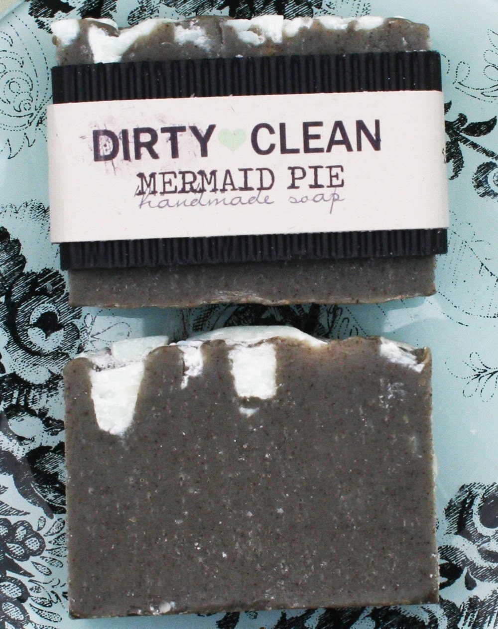 MERMAID PIE . kelp . sea clay . sea salt . VEGAN CP SOAP