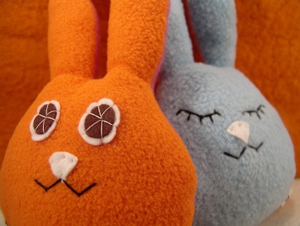 Heads up bunny Door Plushie-Awake and Asleep sign for Dad and friends