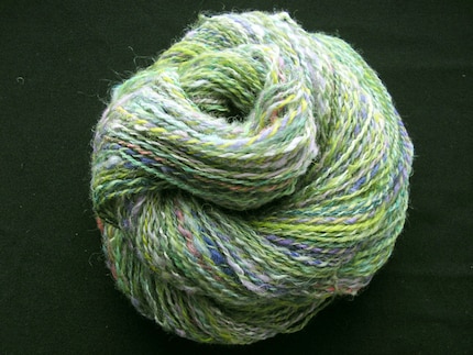 SALE Summertime 3 - Handspun fine luxury fiber and wool yarn 