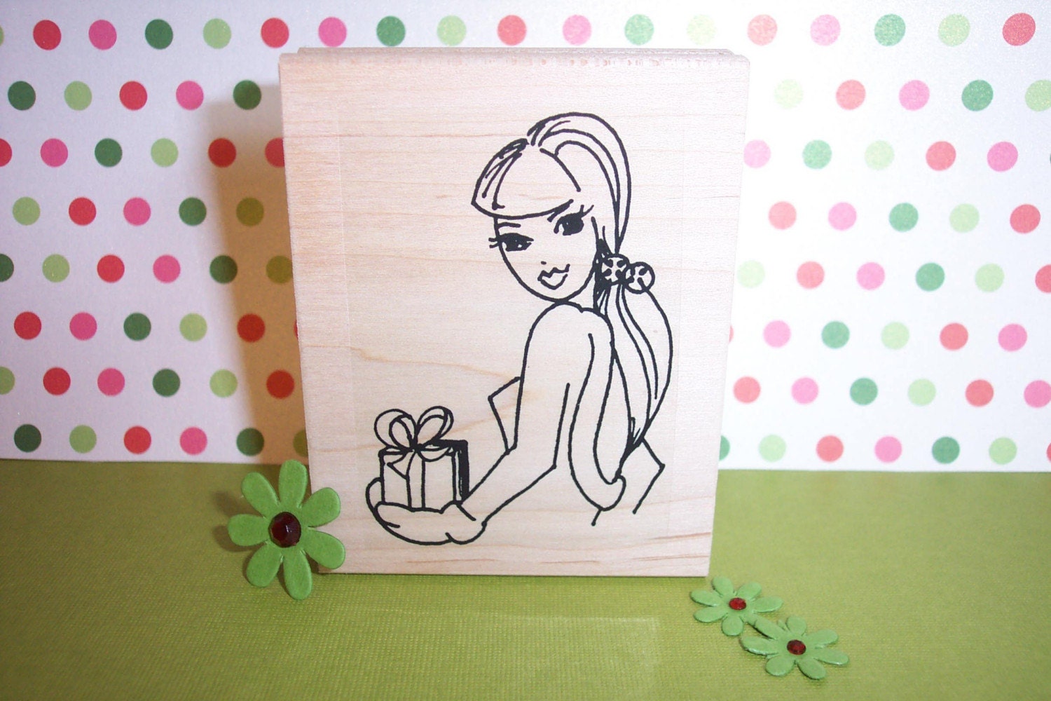 Rubber Romance Stamps-UNMOUNTED- Stephanie