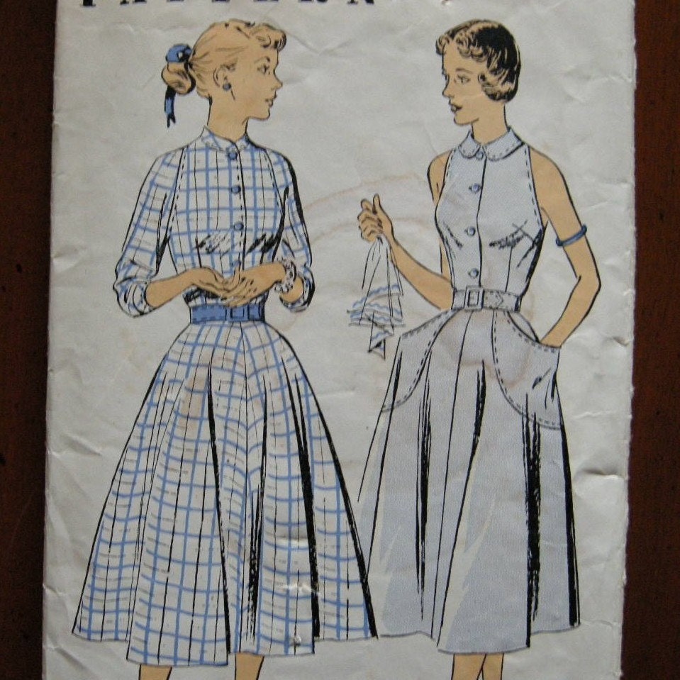 strapless dress pattern. 40s Dress Pattern with