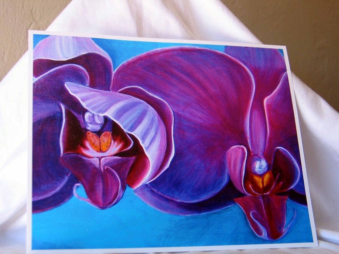 Bashful Bloomer-Purple Orchid-8x10 Reproduction Print