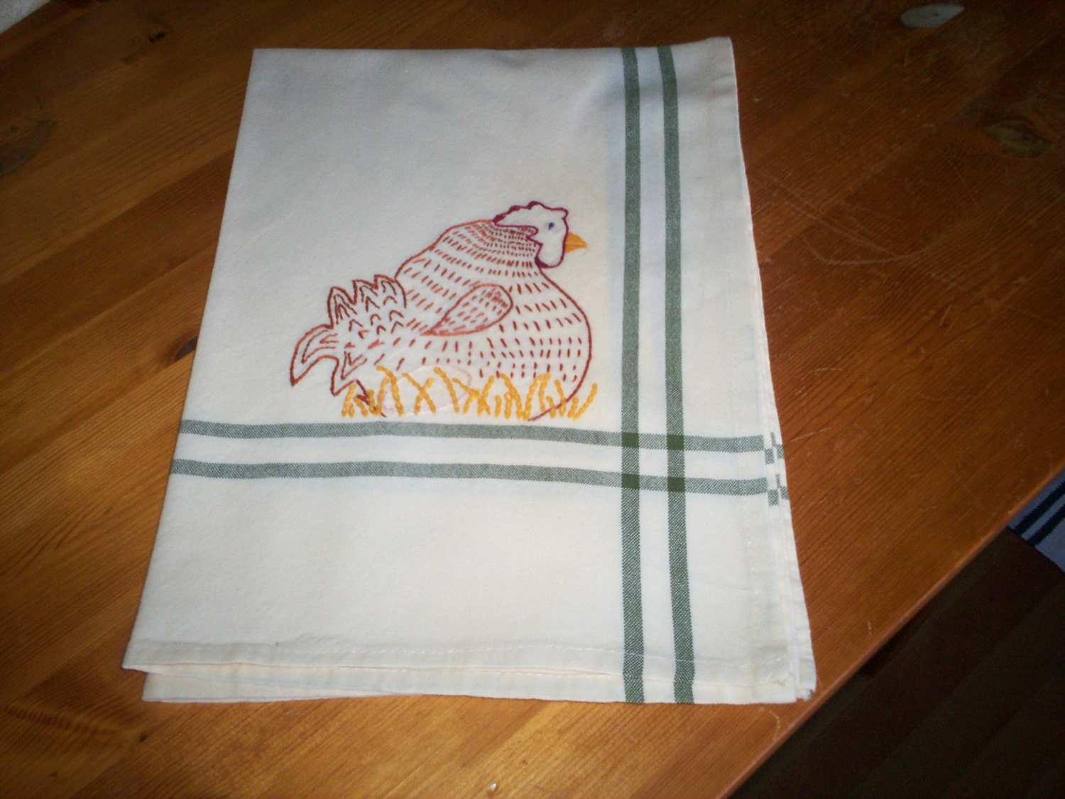 Kitchen towel - chickens and hens - Sale - Price Reduced