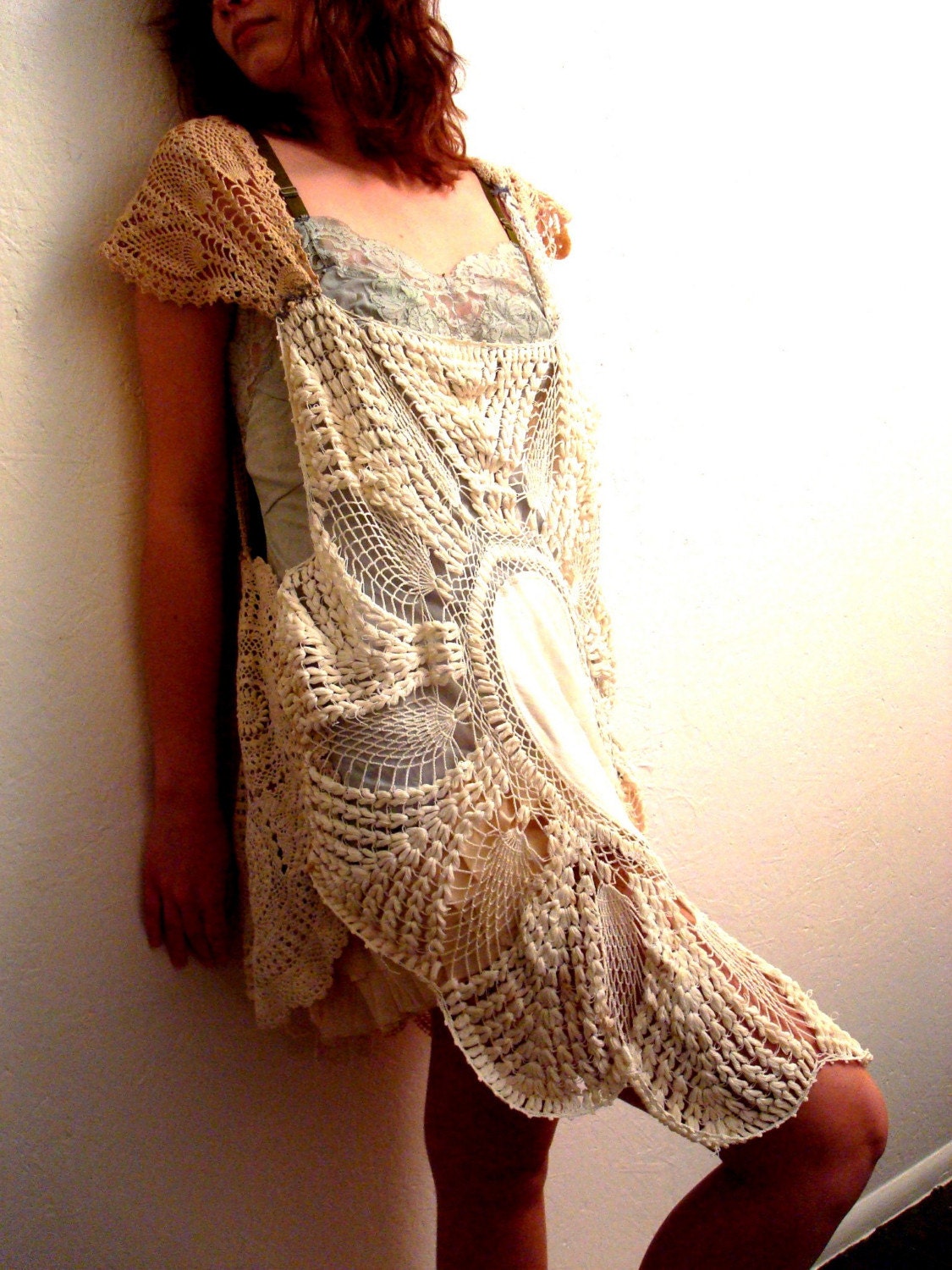 Cocoon Crochet Dress by rubypearl