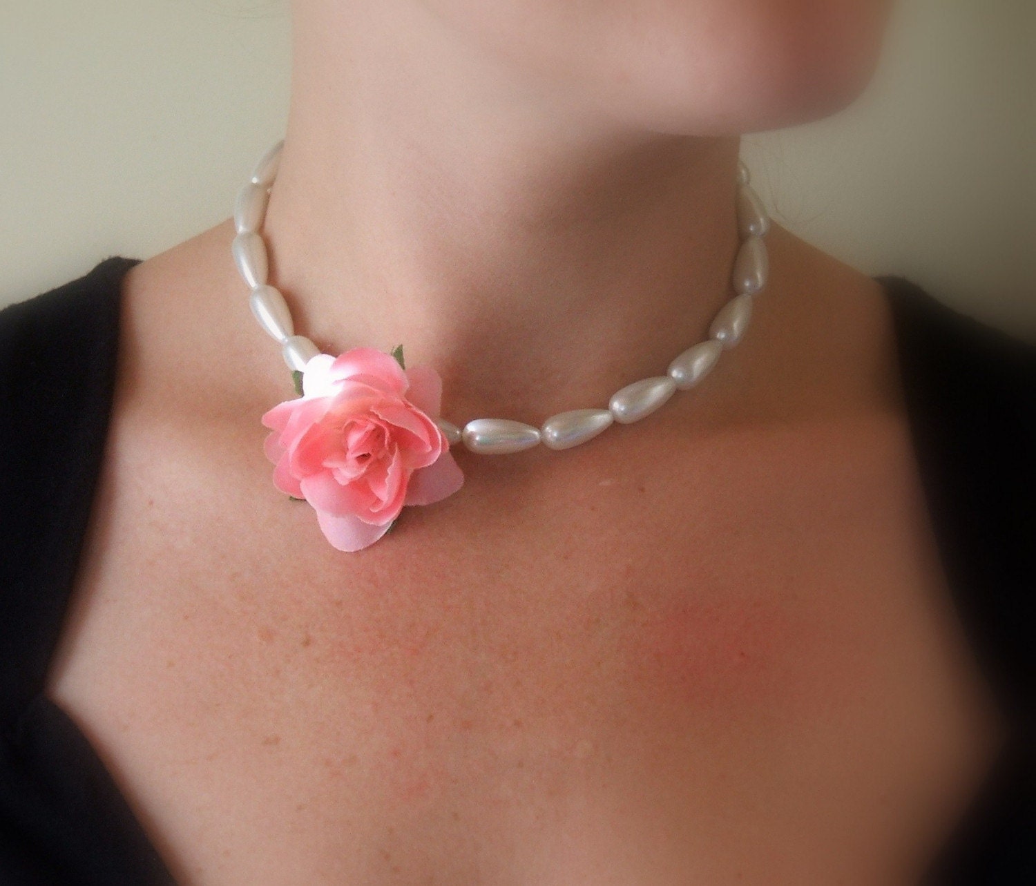 Pretty In Pink Necklace by LieblingDesigns