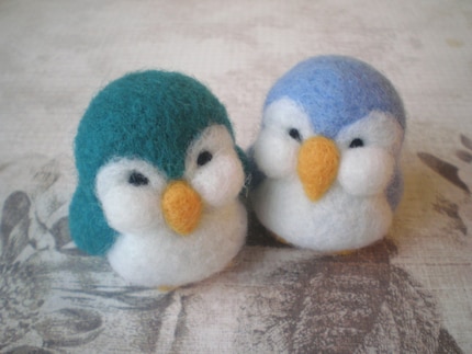 Harry and Philip - Felted Penguin Pals