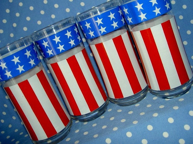Patriotic Iced Tea Glasses