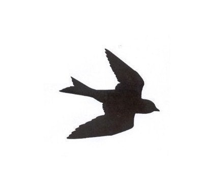 It's the silhouette of a swallow It's really simple and basic 