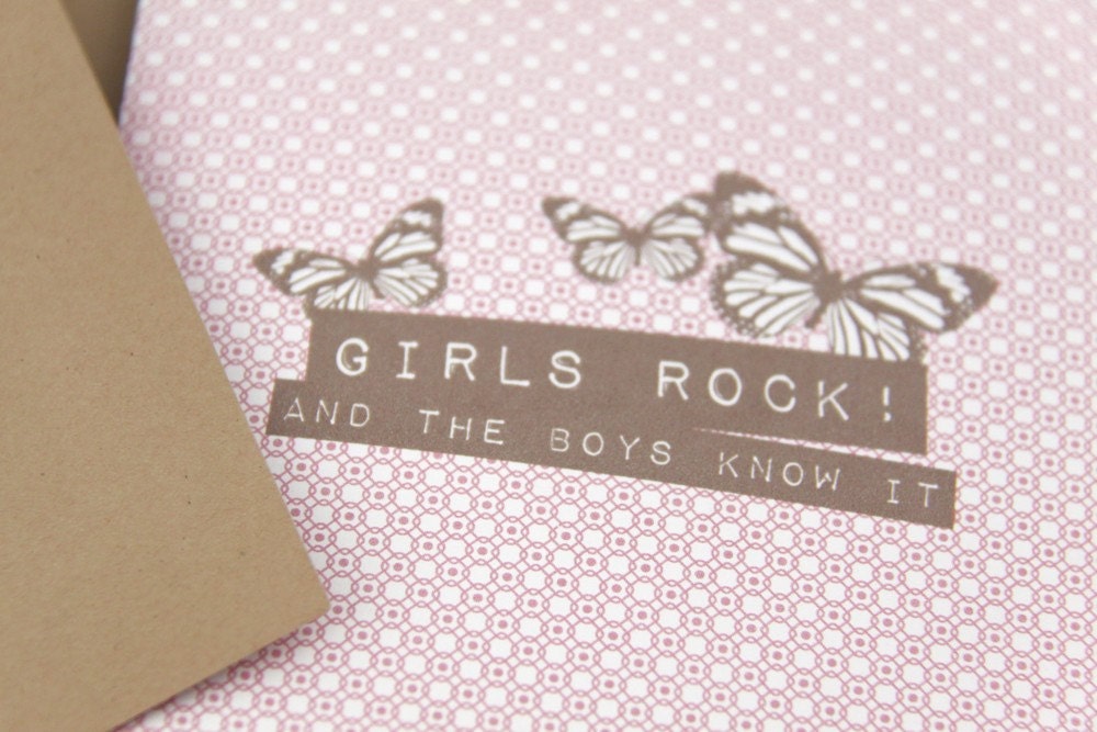 Girls Rock - Perfect for a new baby girl or your girlfriends