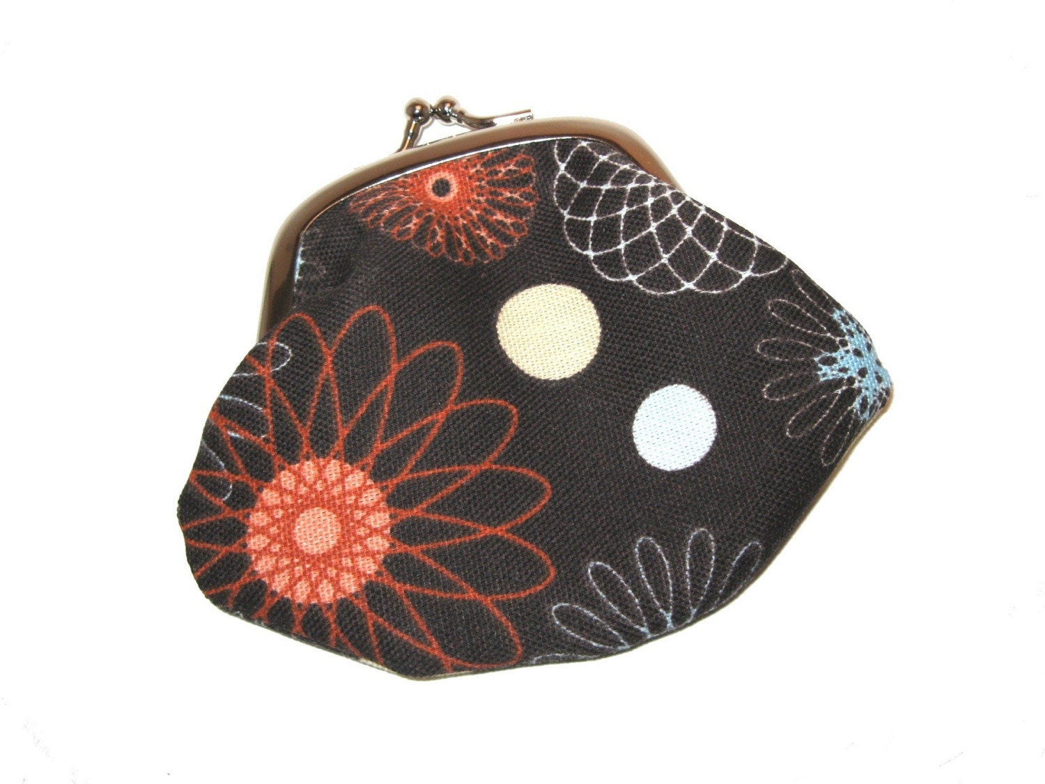 Spirograph - Change / Coin Purse with metal kiss clasp