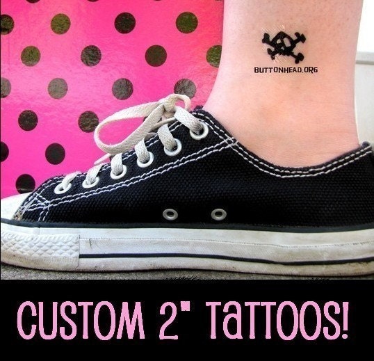 50 Custom 2 Inch Temporary Tattoos 2 