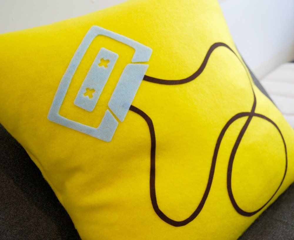Mix Tape Pillow-- Perfect Gift for Your Music Addict Friend, Boyfriend or Sibling